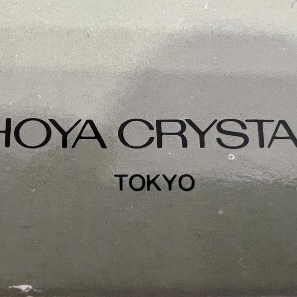 Hoya Japan Artist Signed Crystal 8" Plate Etched Pansies Flowers! - Picture 8 of 10